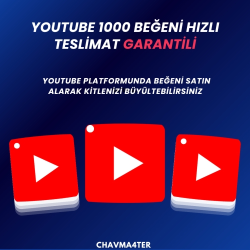  YOUTUBE 1000 GERÇEK BEĞENİ  GARANTİLİ  HIZLI TESLİMAT